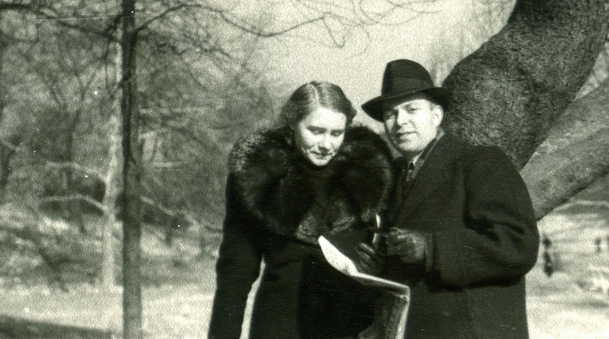 Сотрудник внешней разведки НКВД Виктор Александрович Лягин с женой Зинаидой. США, 1940 год.